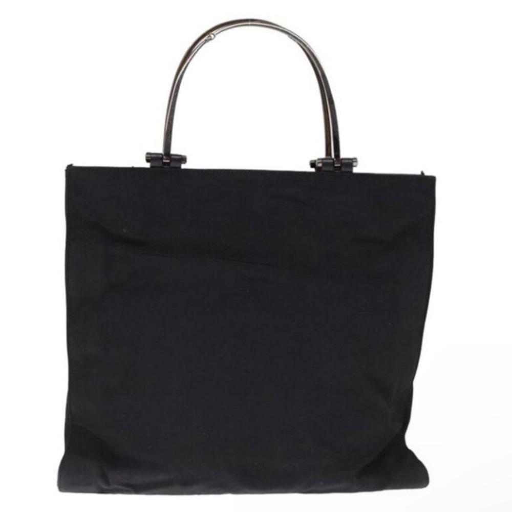 Gucci Nylon black bag with Gunmetal Silver handles 002-1025 200682 - Picture 15 of 16